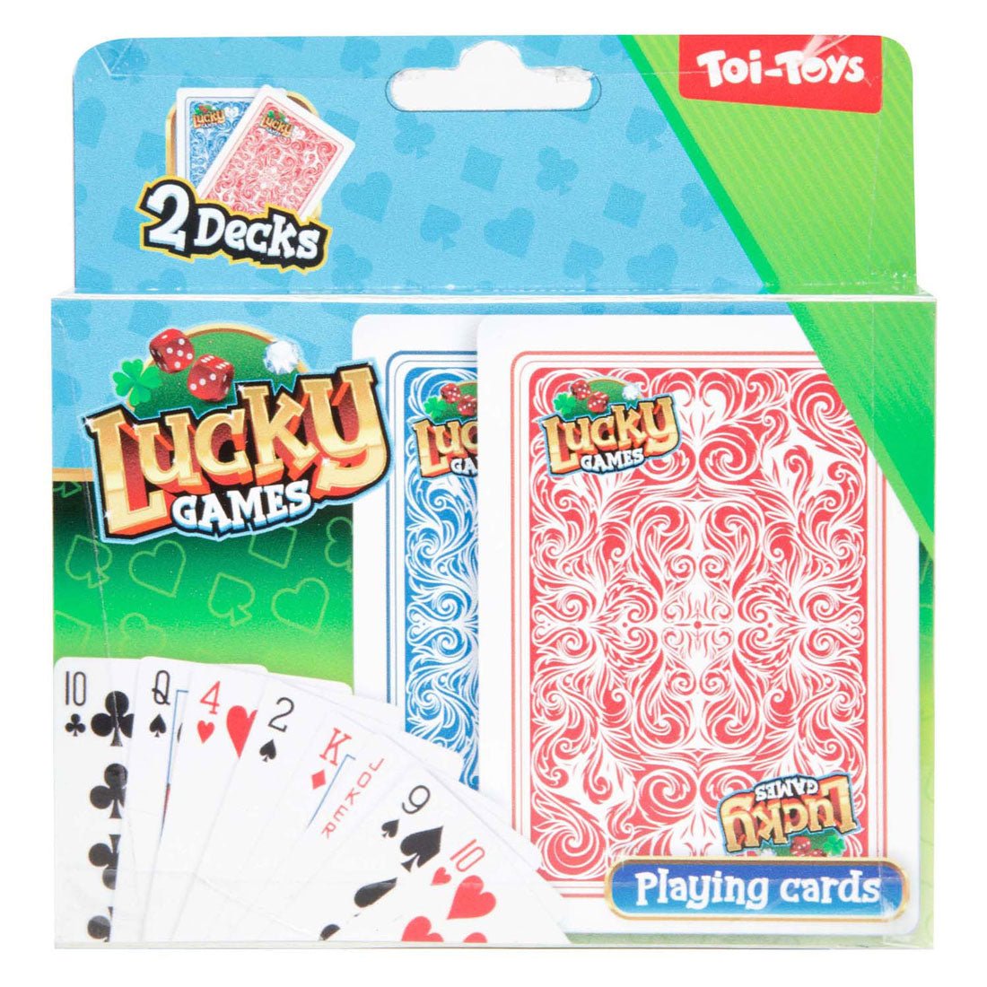 Toi-toys lucky games playing cards, 2 pcs.
