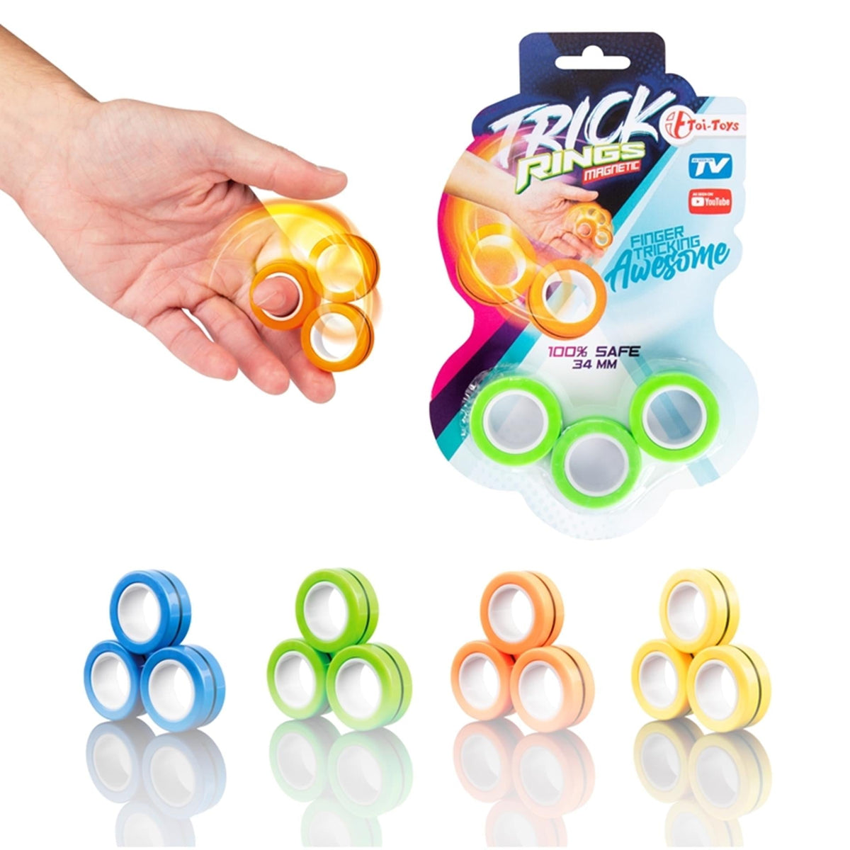 Toi-Toys Magnetic Rings - Tricks & Games