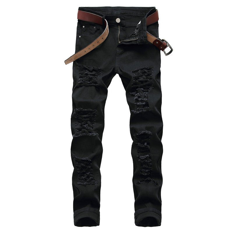 Trendy Fashion Stretch Ripped Jeans for Women