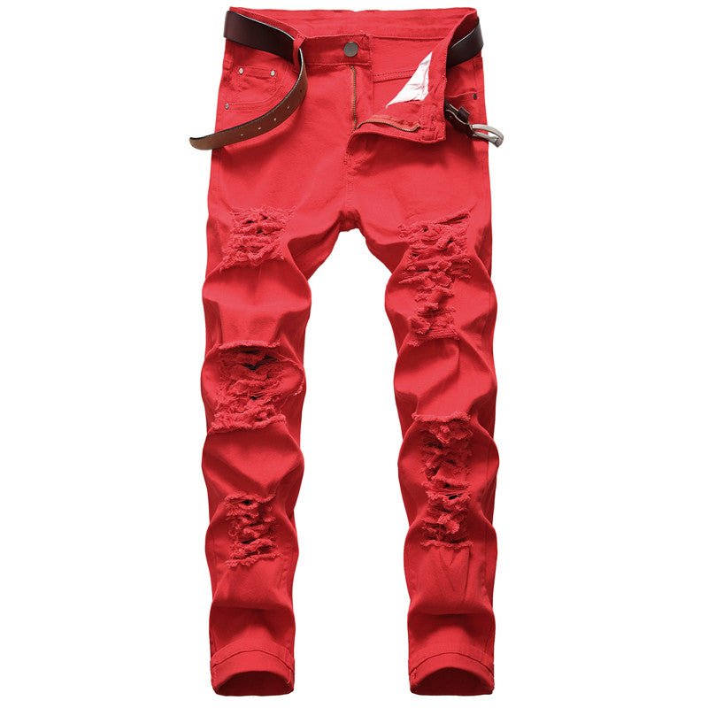 Trendy Fashion Stretch Ripped Jeans for Women
