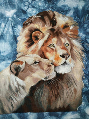 Wild cat Leos - PDF Counted Cross Stitch Pattern