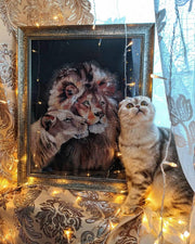 Wild cat Leos - PDF Counted Cross Stitch Pattern