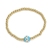 Women's New Eye Beads Bracelet Set