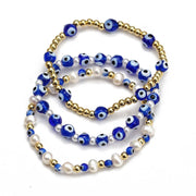 Women's New Eye Beads Bracelet Set