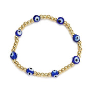 Women's New Eye Beads Bracelet Set