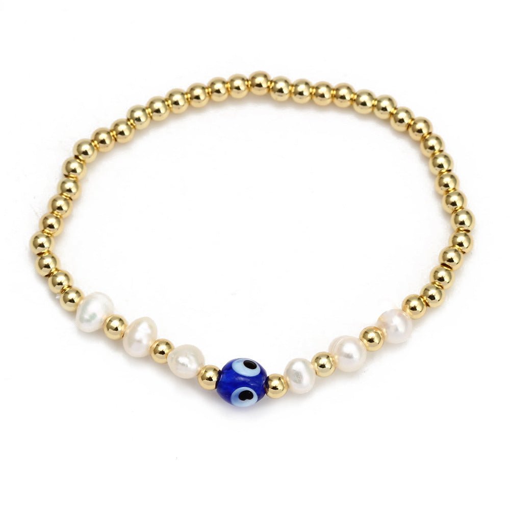 Women's New Eye Beads Bracelet Set