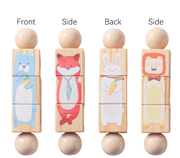 Wooden Animal Handbell Puzzle for Kids