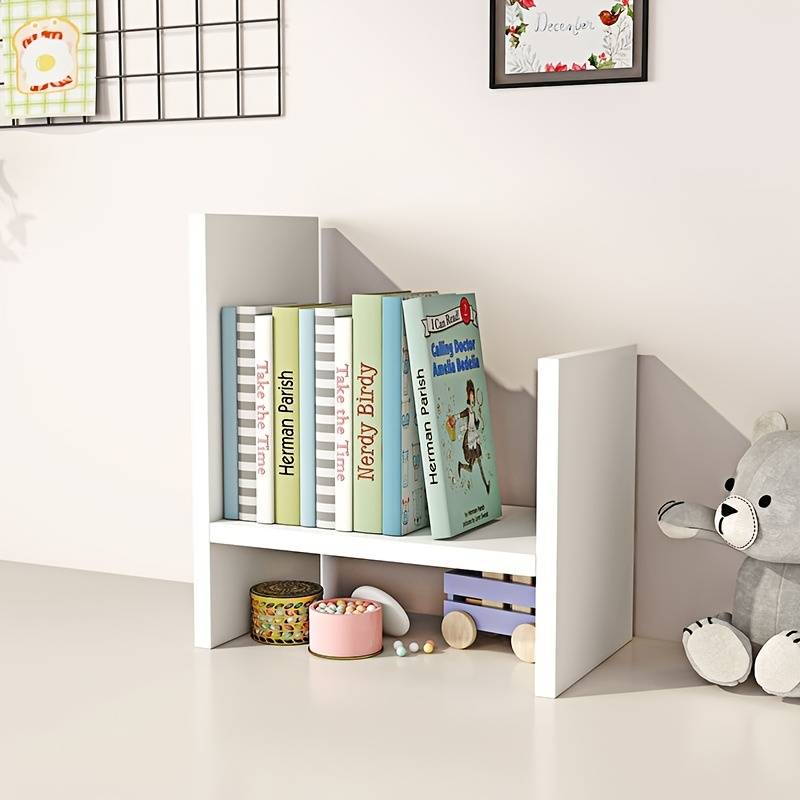 Wooden Desktop Organizer and Home Decor Display Shelf