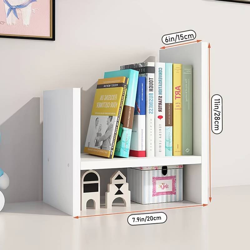 Wooden Desktop Organizer and Home Decor Display Shelf