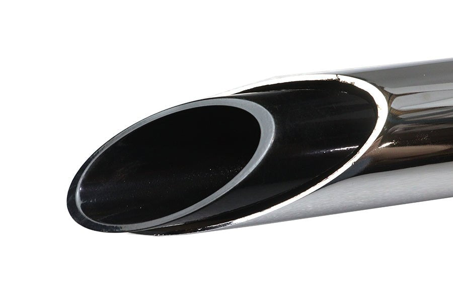 Wyatt Gatling Exhaust Drag Pipe Set Slash Cut Chrome