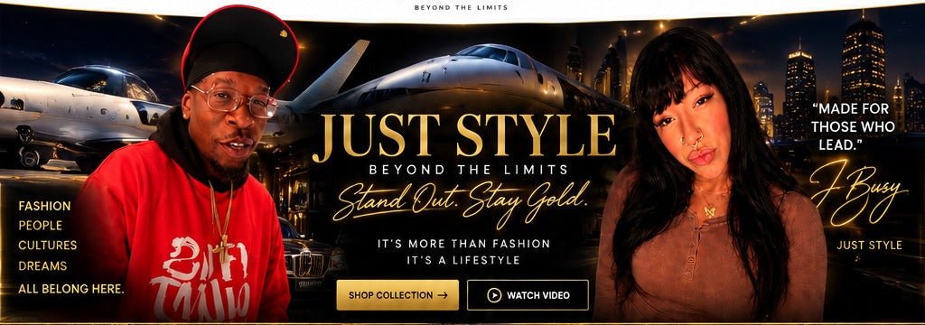 J Busy and female Just Style model in the Just Style luxury hero